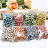 100pcs 6mm Multicolor Ceramic Beads DIY Charm Bracelet Findings
