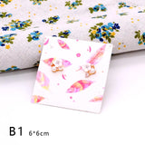 100pcs 6x6cm Jewelry Cards for Necklaces/Earrings, DIY Paper Displays