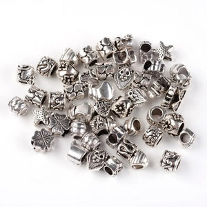 100pcs European Beads Large Hole Bead DIY Jewelry Making