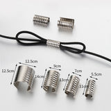 100pcs Metal Crimping Cord Fastener for DIY Jewelry Making
