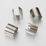 100pcs Metal Crimping Cord Fastener for DIY Jewelry Making