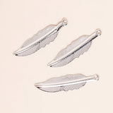 100pcs Alloy Feather Charms Necklaces Earrings Leaf DIY Jewelry Making