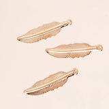 100pcs Alloy Feather Charms Necklaces Earrings Leaf DIY Jewelry Making