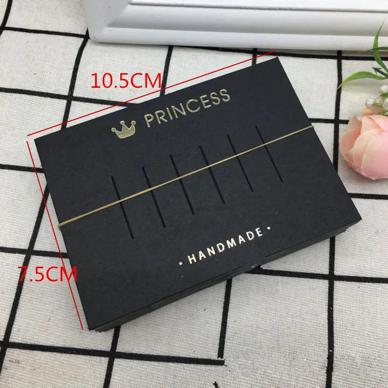 100 Hairpin Rectangular Paper Card DIY Display Packaging Cards