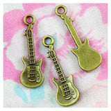 100pcs Antique Bronze Guitar Charms Pendant 7.9*24MM DIY Jewelry
