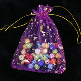 100pcs Organza Bags Star Moon Rosered Gift Bag Jewelry Packaging Pouches