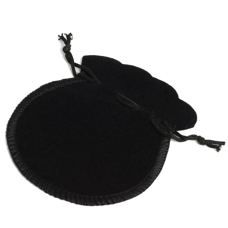 100pcs 70*80mm Velvet Drawstring Pouch Jewelry Bag