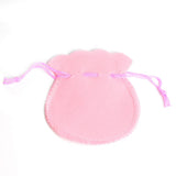 100pcs Pink Velvet Drawstring Jewelry Gift Bags