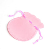 100pcs Pink Velvet Drawstring Jewelry Gift Bags