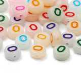 100pcs 7mm Luminous Acrylic Letter Beads Glow in the Dark for DIY Jewelry