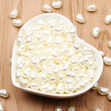 100pcs 7x10mm Beige Acrylic Pearl Beads for Jewelry Making