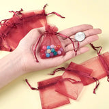 100pcs 7x5cm Organza Bags Wedding Jewelry Packaging Display Pouches