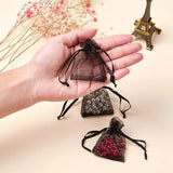 100pcs 7x5cm Organza Bags Wedding Jewelry Packaging Display Pouches