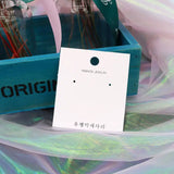 100pcs 7x8cm Paper Jewelry Card Customize Logo Sales Earrings Card