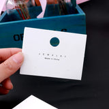 100pcs 7x8cm Paper Jewelry Card Customize Logo Sales Earrings Card