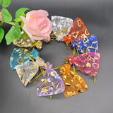 100pcs 7x9 9x12 Love Heart Organza Bags Pouches Drawstring Jewelry Packing Bag
