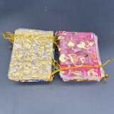 100pcs Rose Love Gift Bag Jewelry Packaging Organza Storage Pouches