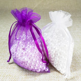 100pcs 7x9cm Drawable Organza Bag Party Gift Bags Drawstring Pouches