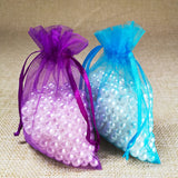 100pcs 7x9cm Drawable Organza Bag Party Gift Bags Drawstring Pouches