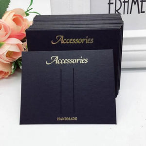 100pcs Hairpin Rectangular Paper Card DIY Display Packaging
