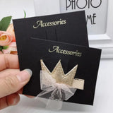 100pcs Hairpin Rectangular Paper Card DIY Display Packaging