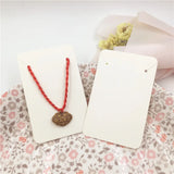 100pcs Jewelry Packaging Paper Card Love Necklace Bracelet Display DIY