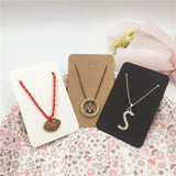 100pcs Jewelry Packaging Paper Card Love Necklace Bracelet Display DIY
