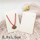 100pcs Jewelry Packaging Paper Card Love Necklace Bracelet Display DIY