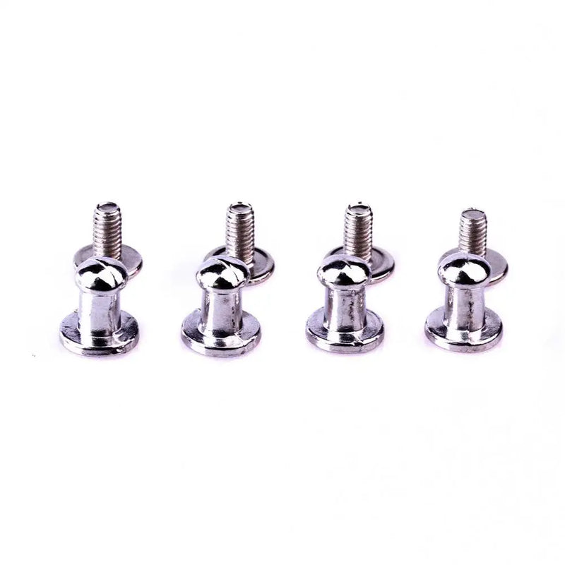 100pcs 8mm Silver Round Head Button Spikes Metal Studs