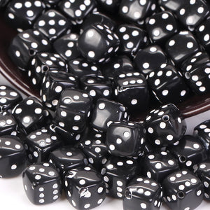 100pcs 8mm Square Dice Shape Acrylic Beads for Jewelry Making