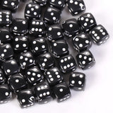 100pcs 8mm Square Dice Shape Acrylic Beads for Jewelry Making