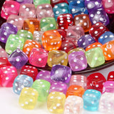 100pcs 8mm Square Dice Shape Acrylic Beads for Jewelry Making