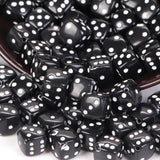 100pcs 8mm Square Dice Shape Acrylic Beads for Jewelry Making
