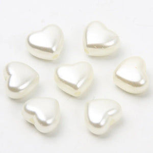 100pcs 8x9MM Heart Shape Acrylic Spacer Beads For DIY Jewelry