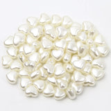 100pcs 8x9MM Heart Shape Acrylic Spacer Beads For DIY Jewelry