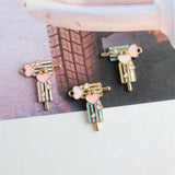 100pcs Love ice cream Alloy Pendant Bracelet Hair Accessories