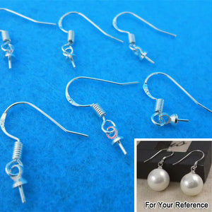 100pcs 925 Silver Earring Hooks Findings Accessories 17*20mm