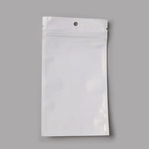 100pcs 9cm*15cm Clear Self Seal Zip Plastic Retail Bag Small Bags with Hang Hole