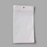 100pcs 9cm*15cm Clear Self Seal Zip Plastic Retail Bag Small Bags with Hang Hole