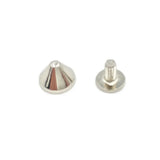 100pcs 9x6mm Cone Zinc Alloy Spike Studs for DIY Pet Collars Bracelet Shoes