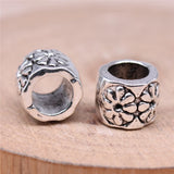100pcs 9x9x7mm Flower Spacer Beads For DIY Bracelet Making
