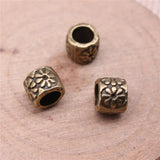 100pcs 9x9x7mm Flower Spacer Beads For DIY Bracelet Making
