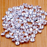 100pcs AAAAA 1-4mm CZ Stone Round Brilliant Cut Colorful Cubic Zirconia Gems