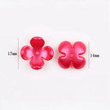 100pcs Pearls Beads Flower Shape Acrylic Beads for Jewelry Making DIY