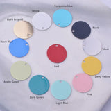 100pcs 12mm Brass Round Charms Multicolor Pendant for Earrings