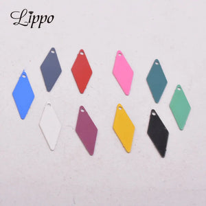 100pcs Square Rhombus Earring Pendant Findings For Woman Bijoux