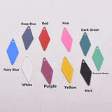 100pcs Square Rhombus Earring Pendant Findings For Woman Bijoux