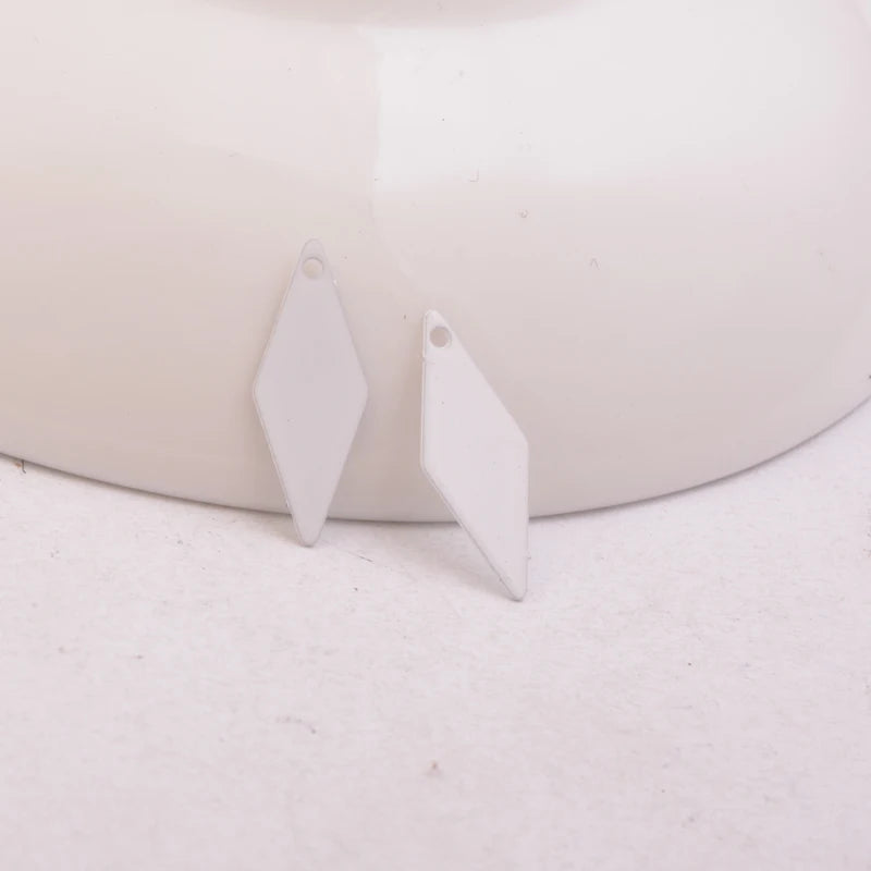 100pcs Square Rhombus Earring Pendant Findings For Woman Bijoux