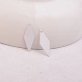100pcs Square Rhombus Earring Pendant Findings For Woman Bijoux