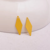 100pcs Square Rhombus Earring Pendant Findings For Woman Bijoux